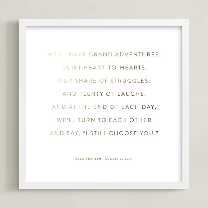 MIN-XXG-DFA - Your Vows: Square Orientation Custom Foil Print
