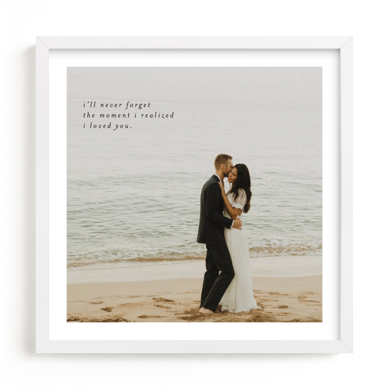 "Minimalist Quote Keepsake" - Custom Photo Art by Phrosne Ras in beautiful frame options and a variety of sizes.
