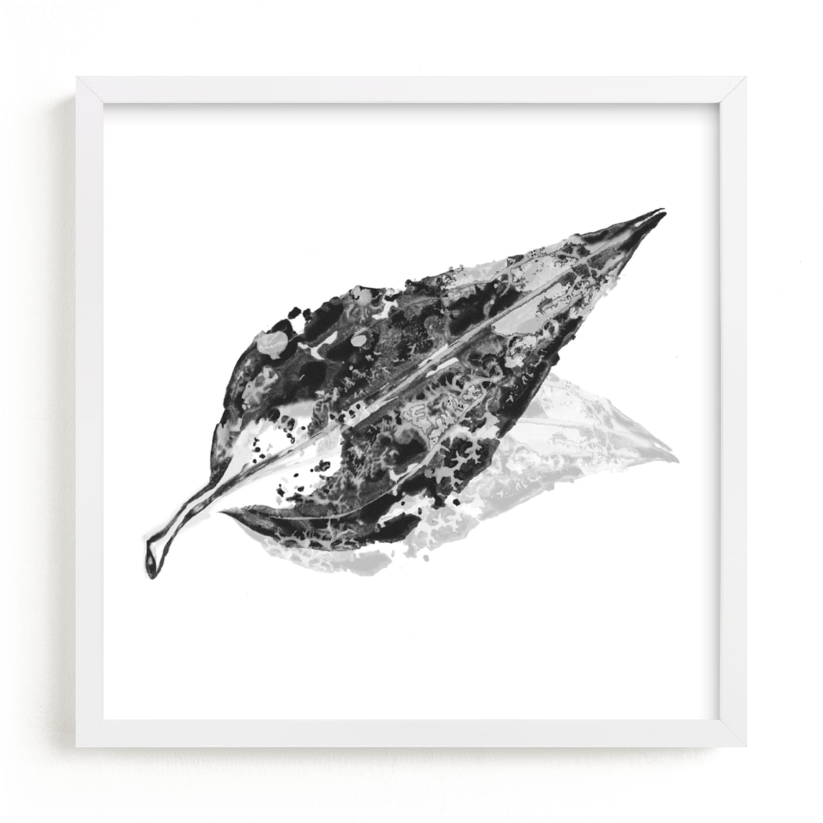 "Abstract Leaf" - Art Print by Carole Crohan - CaroleeXpressions in beautiful frame options and a variety of sizes.