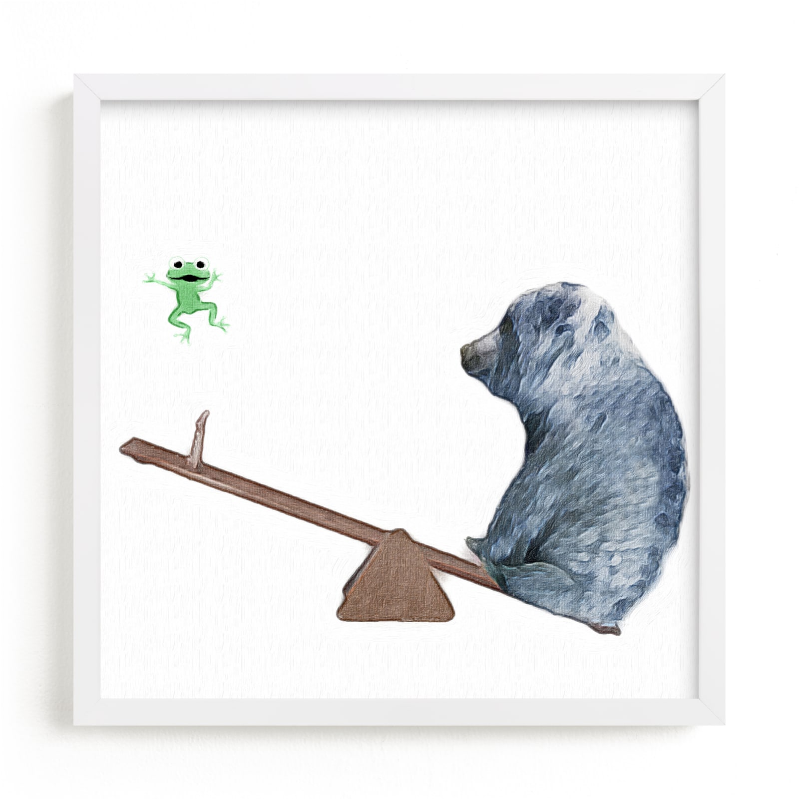 "See me go wee wee!" - Art Print by Maja Cunningham in beautiful frame options and a variety of sizes.