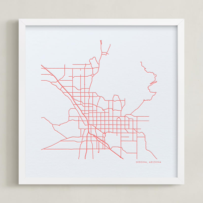 Custom Map Letterpress Art by Minted
