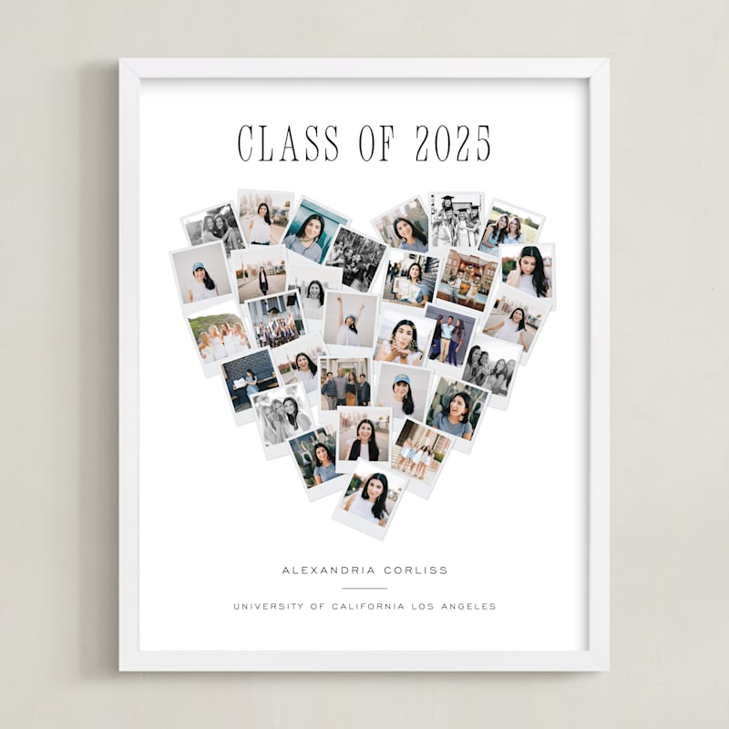 MIN-J35-GCP - Heart Snapshot for Grads: Framed Photo