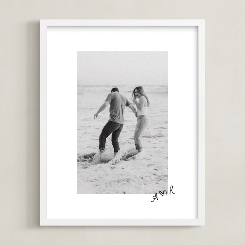 MIN-MW0-GCP - Scripted Heart: Framed Photo