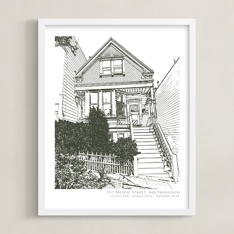 MIN-XY8-HDA - House: Portrait Custom Print with Text