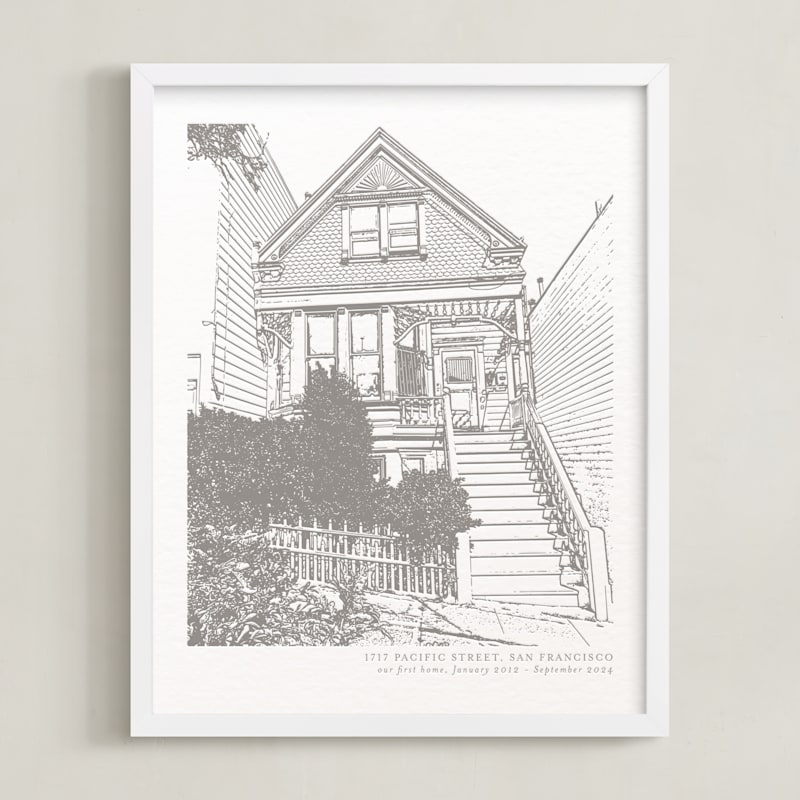 MIN-XXP-HLA - House: Portrait Custom Letterpress Print