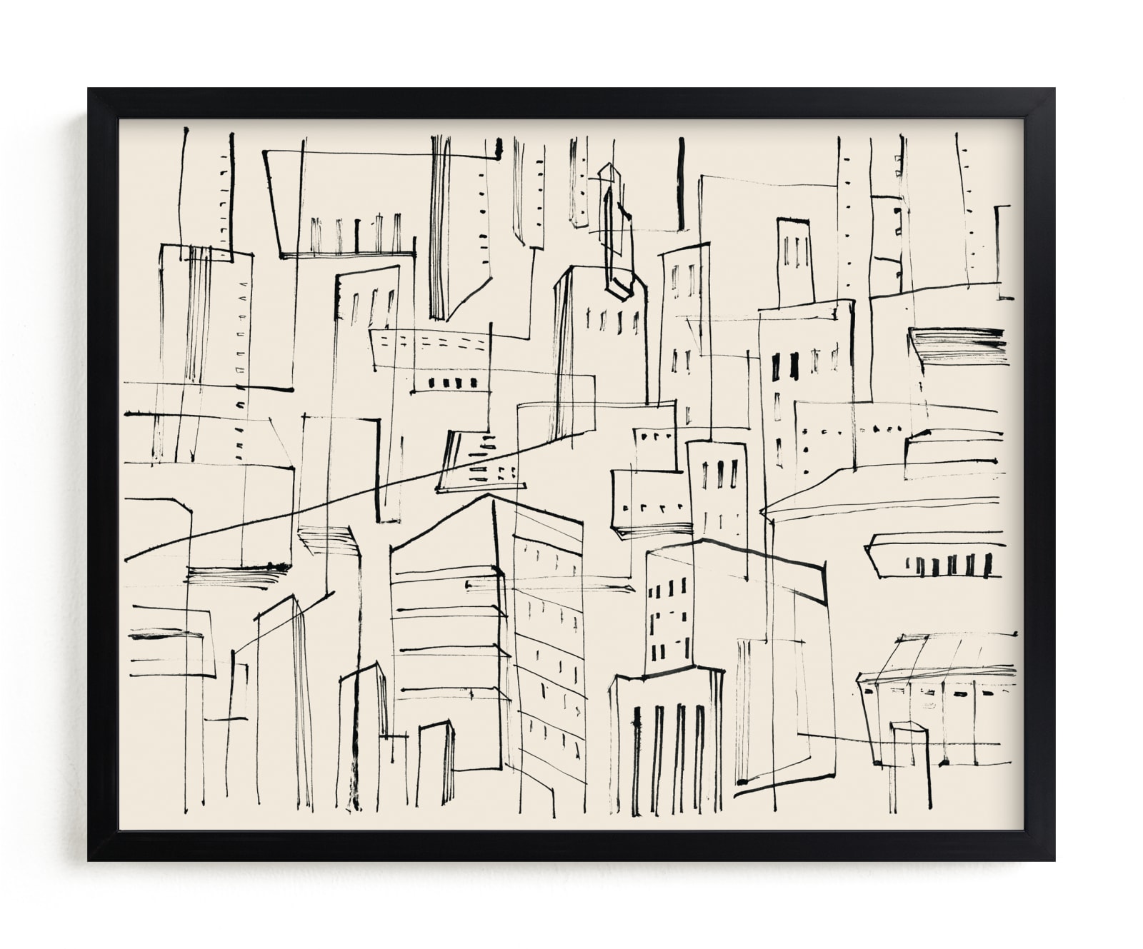 Shop City Ragtimes; 14x11 Size; Art Print; Frame: Walnut Wood from Minted on Openhaus