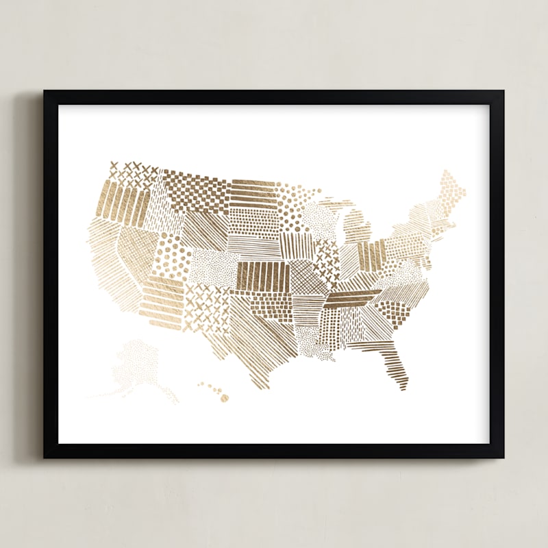 Stylized United States Map