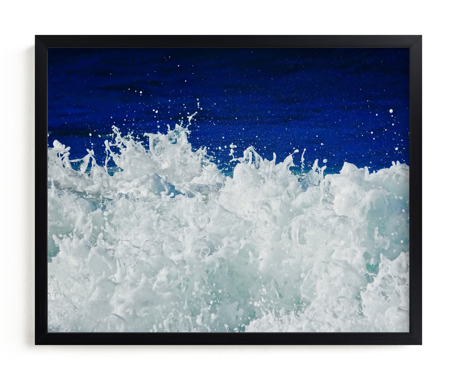 "Wave Splash" - Art Print by Jan Kessel in beautiful frame options and a variety of sizes.