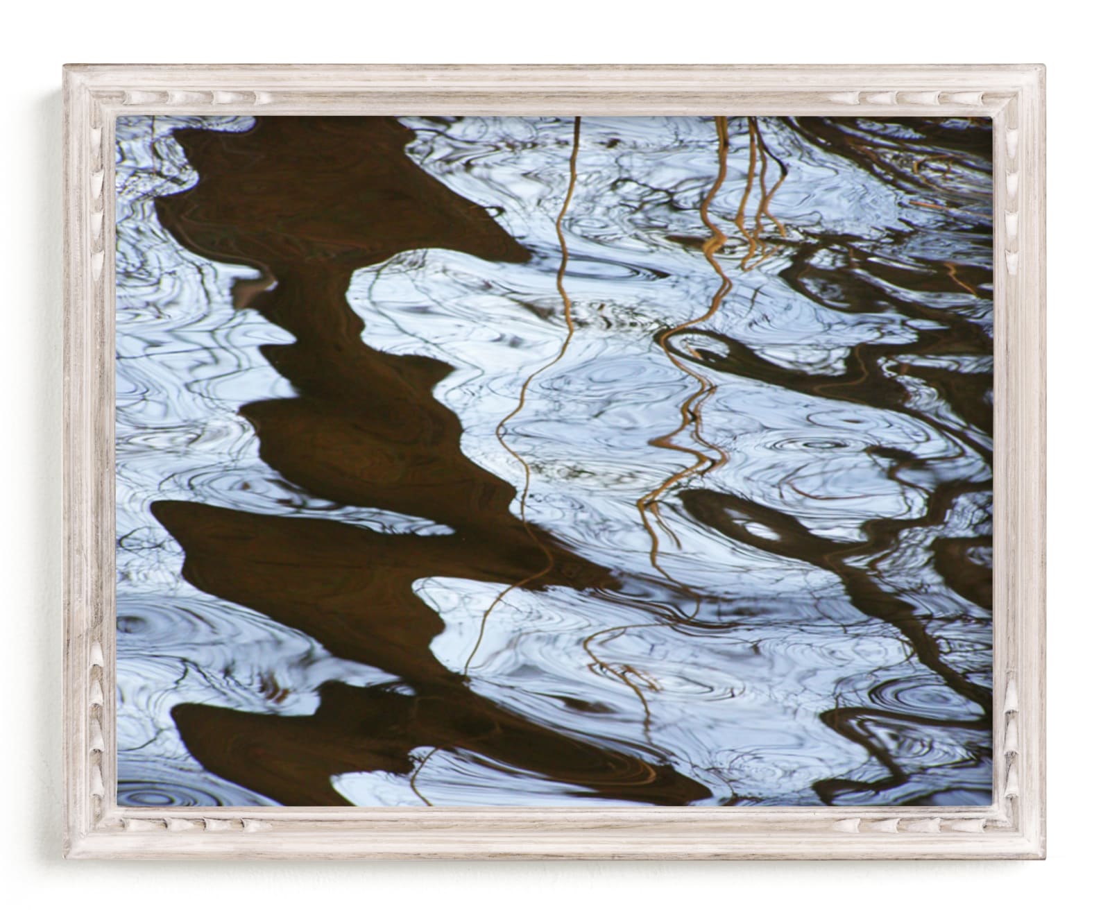 "Crinkling in the water 1" - Art Print by Miranda Mol in beautiful frame options and a variety of sizes.