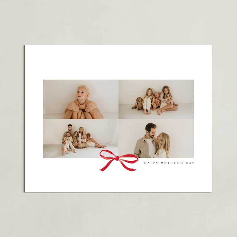 "Bow Four Photo: Framed Photo" - Framed Photo in Crimson by Olivia Kanaley Inman - Unframed