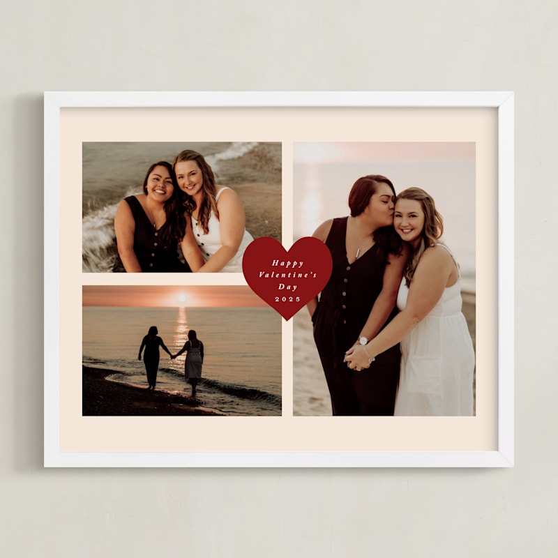 "Heart Tag: Landscape Framed Photo" - Framed Photo in Cookie Dough by Stacy Maalouf - Framed