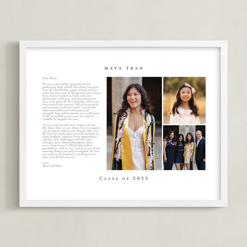 "Minimalist Three Photo: Framed Photo" - Custom Photo Art by Jennifer Postorino in beautiful frame options and a variety of sizes.