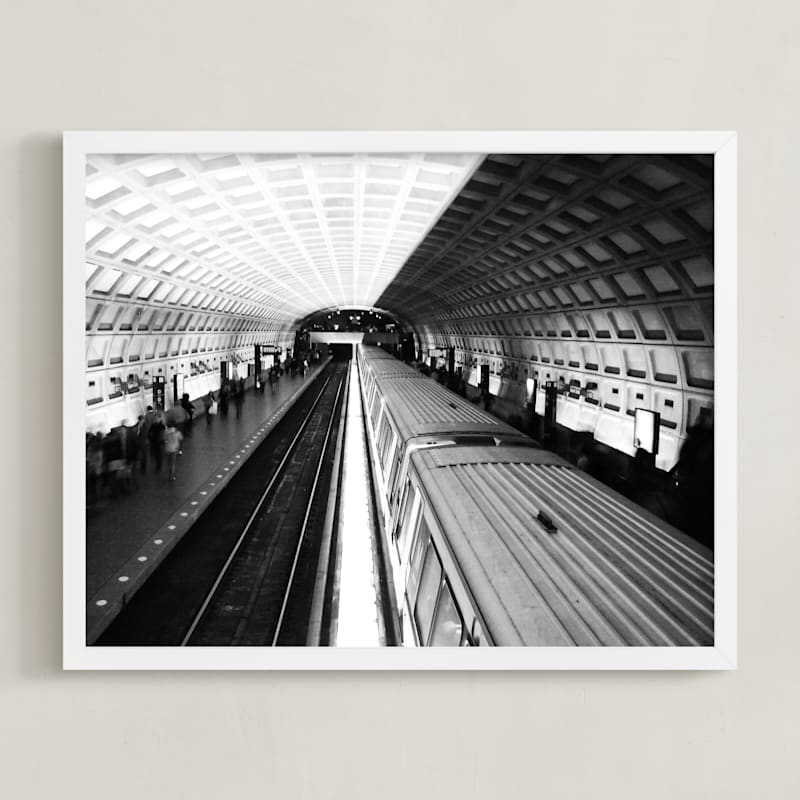 "DC subway fast track" - Limited Edition Art Print by Van Tsao in beautiful frame options and a variety of sizes.