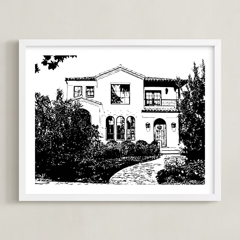 House: White Border Custom Print by Minted