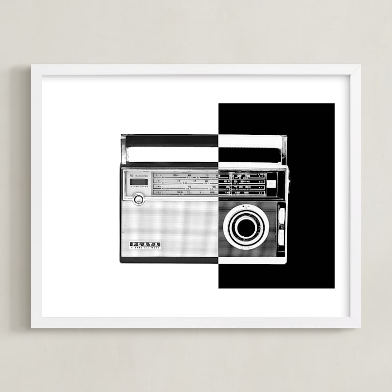 "Two-Tone Transistor Radio" by Jonathan Brooks in beautiful frame options and a variety of sizes.