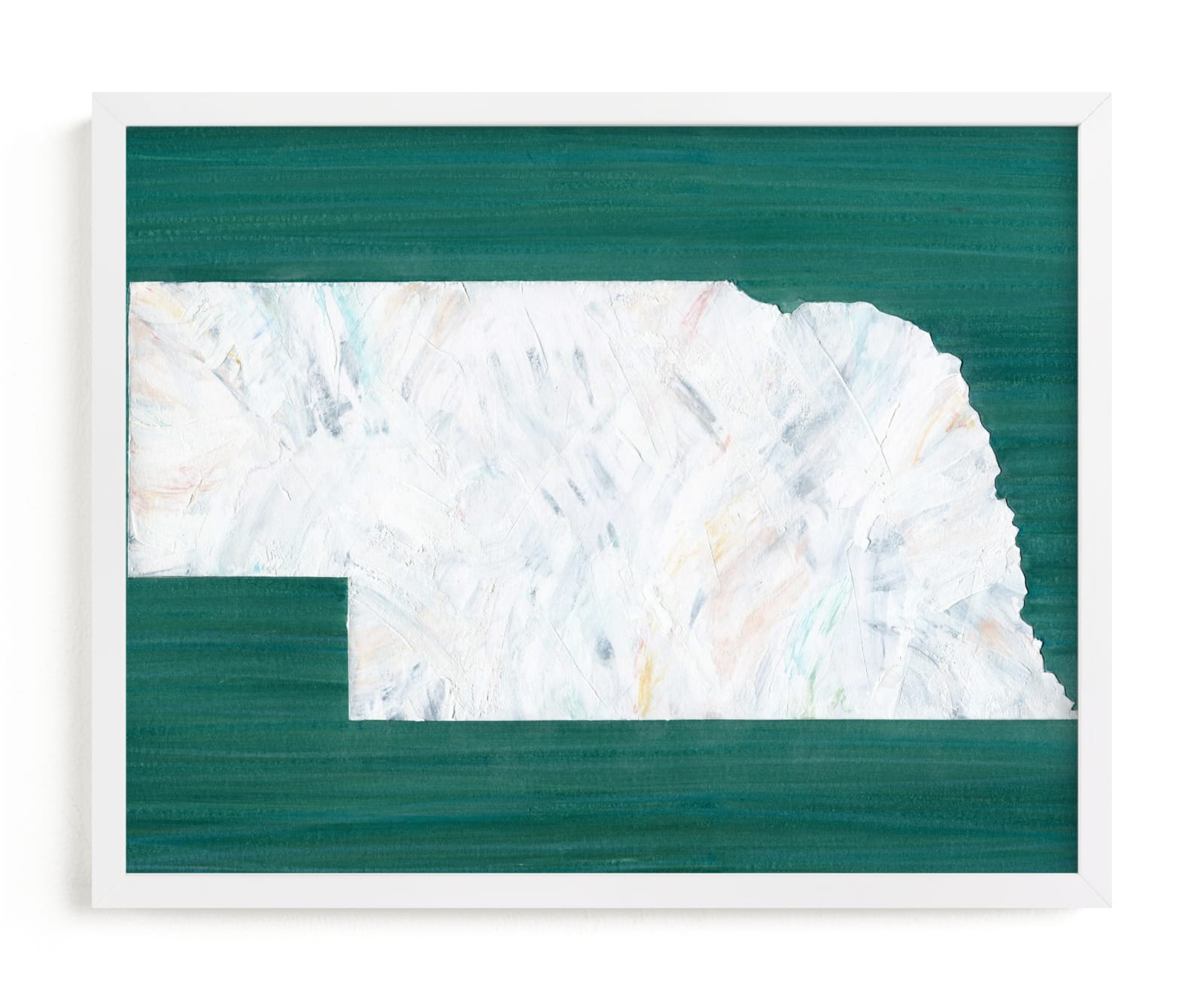 "Nebraska in Paint" - Art Print by Denise Wong in beautiful frame options and a variety of sizes.