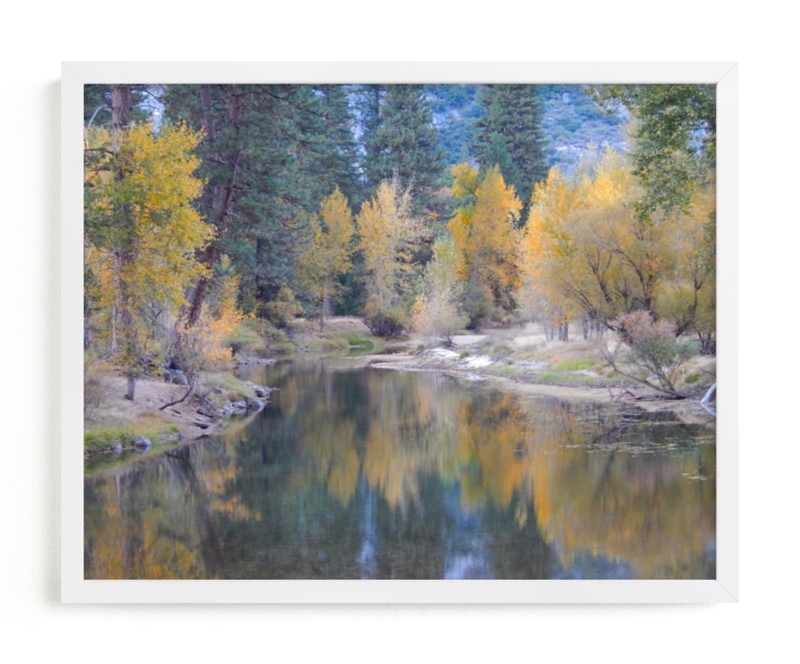 "Yosemite Fall" - Art Print by Jan Kessel in beautiful frame options and a variety of sizes.