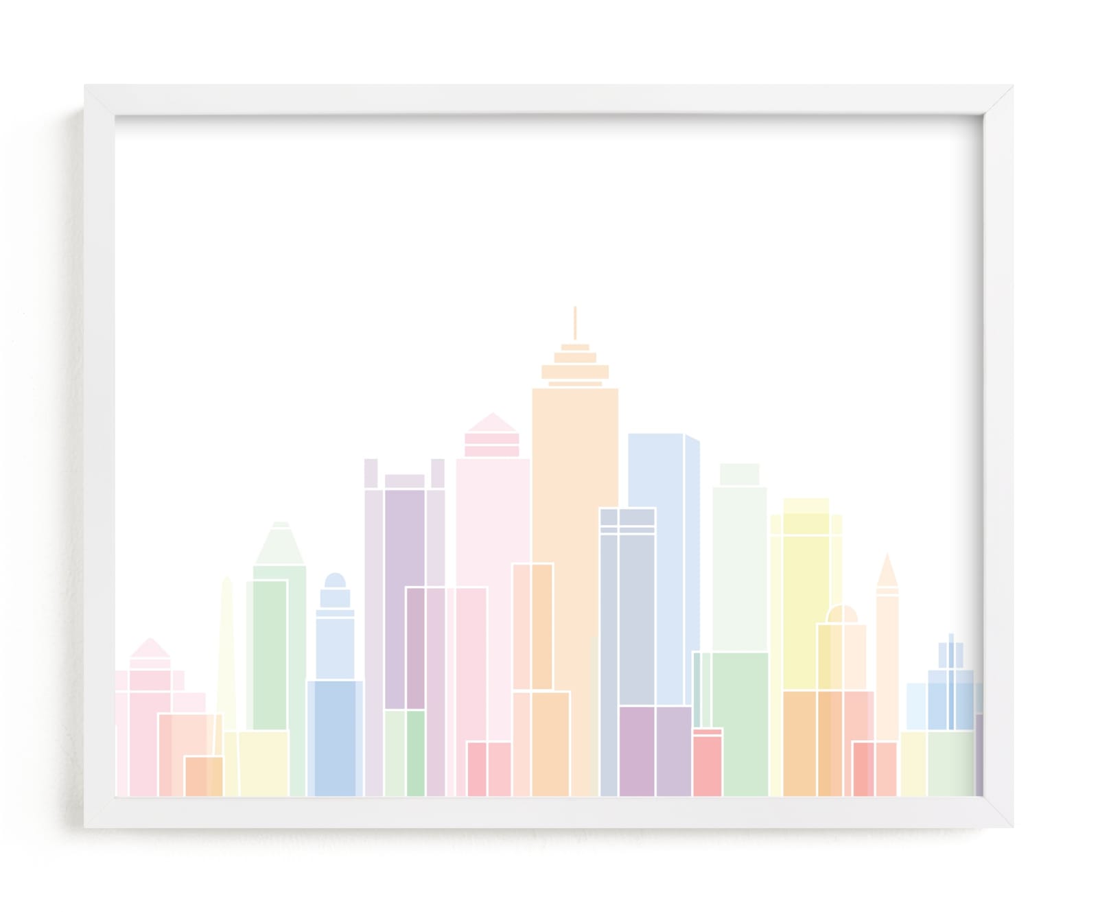"Boston Sky Lines" - Art Print by Jessie Steury in beautiful frame options and a variety of sizes.