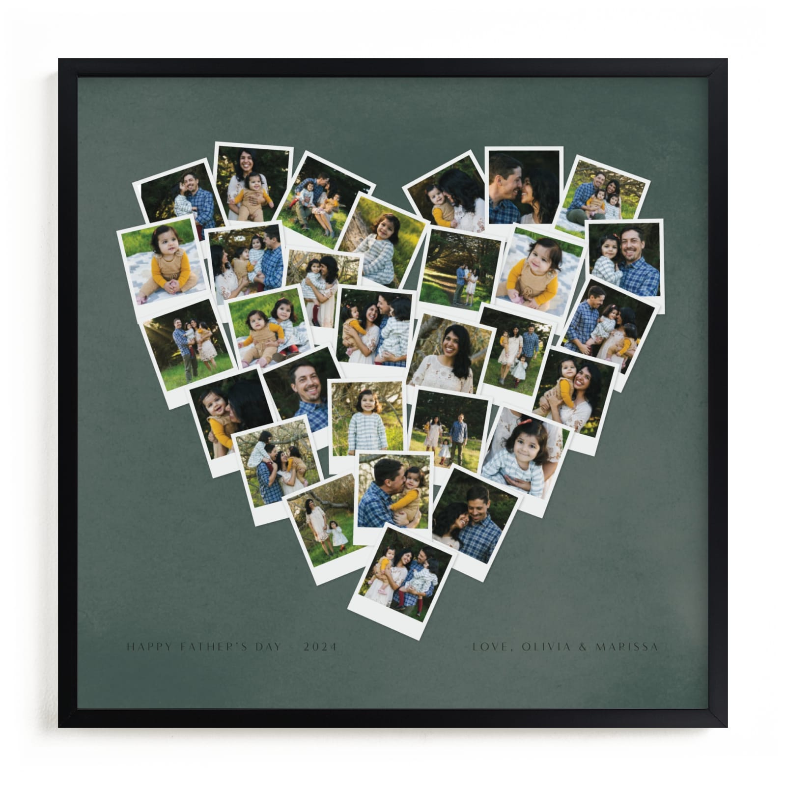 "Best Buddies Heart Snapshot Mix® " - Custom Photo Art by Minted in beautiful frame options and a variety of sizes.