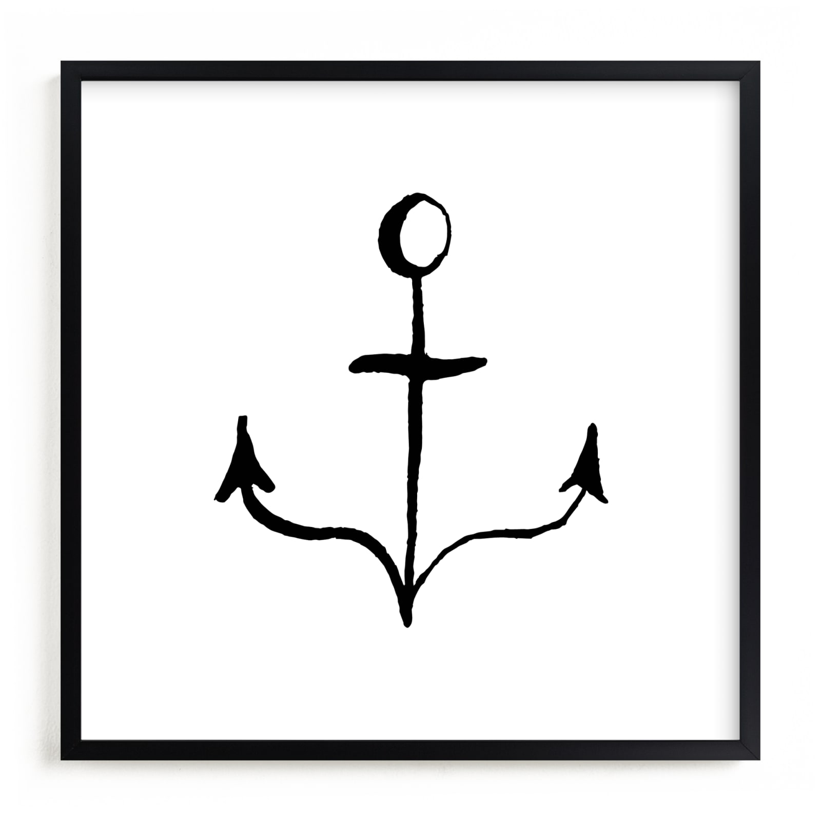 "Anchor in Ink" - Limited Edition Art Print by Two if by Sea Studios in beautiful frame options and a variety of sizes.