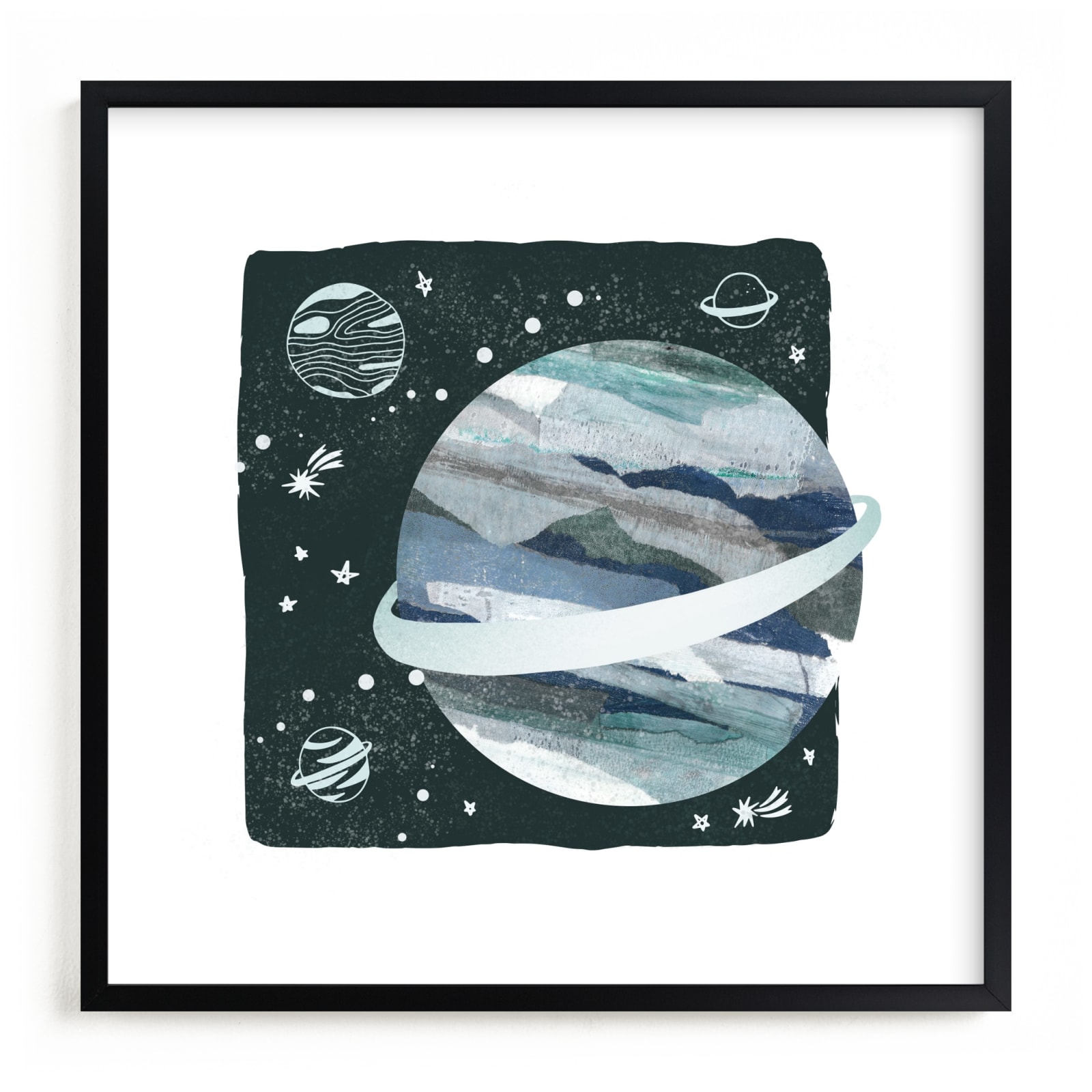 "Space Doodle" by Megan Cash in beautiful frame options and a variety of sizes.