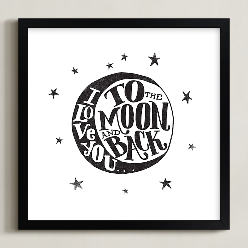 "...to the moon and back" - Limited Edition Art Print by Matthew Taylor Wilson in beautiful frame options and a variety of sizes.