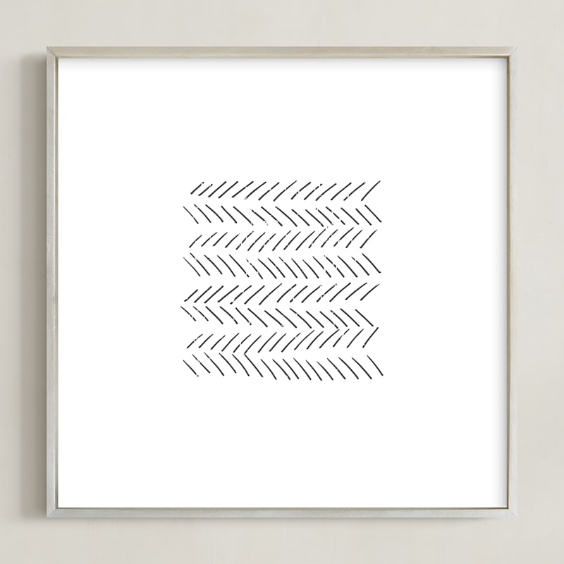 "Arrows" - Art Print in ebony by Waldo Press - Framed