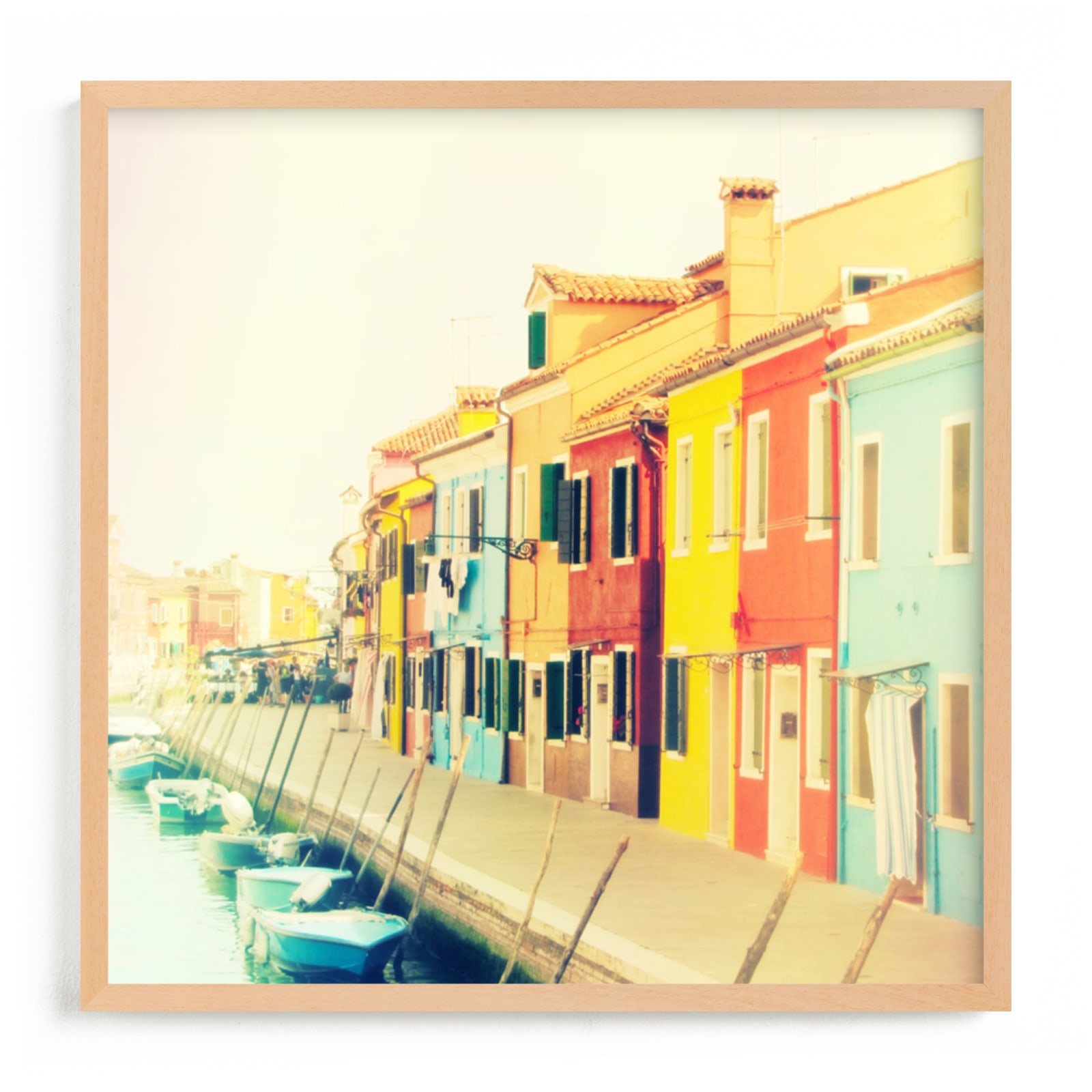 "Sherbet Street" - Art Print by Courtney Crane in beautiful frame options and a variety of sizes.