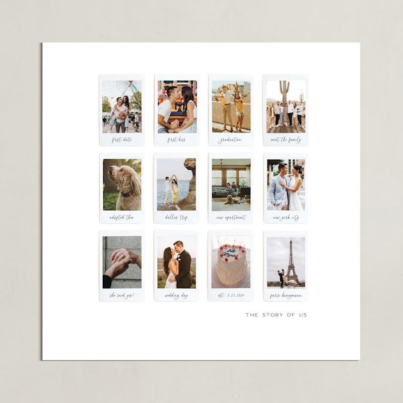 "Twelve Photo: Square Framed Photo" - Framed Photo in White by Olivia Kanaley Inman - Unframed