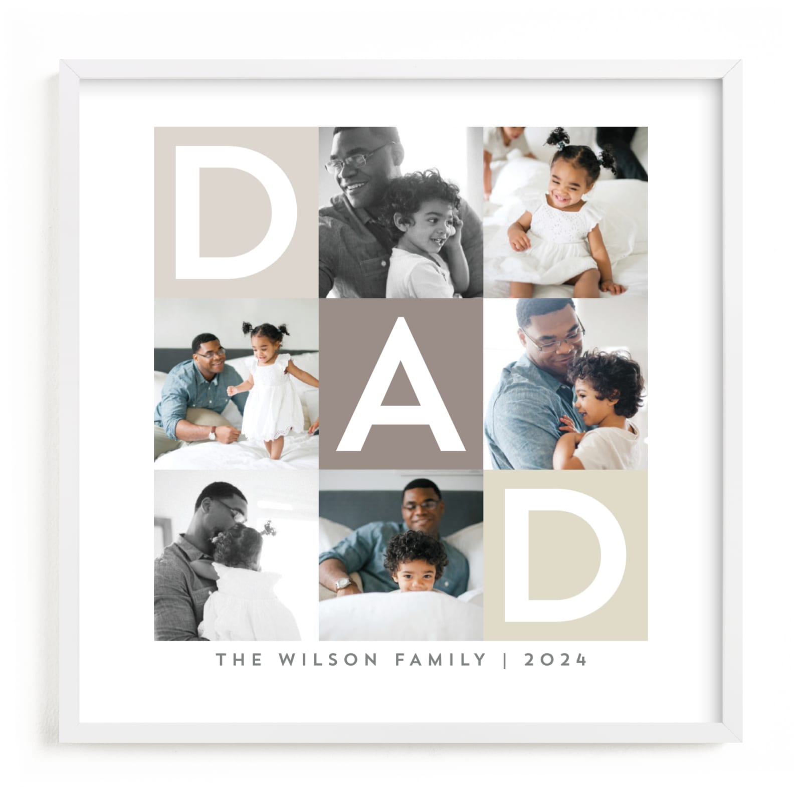 "Best Dad Ever Boxes" - Custom Photo Art by Alethea and Ruth in beautiful frame options and a variety of sizes.