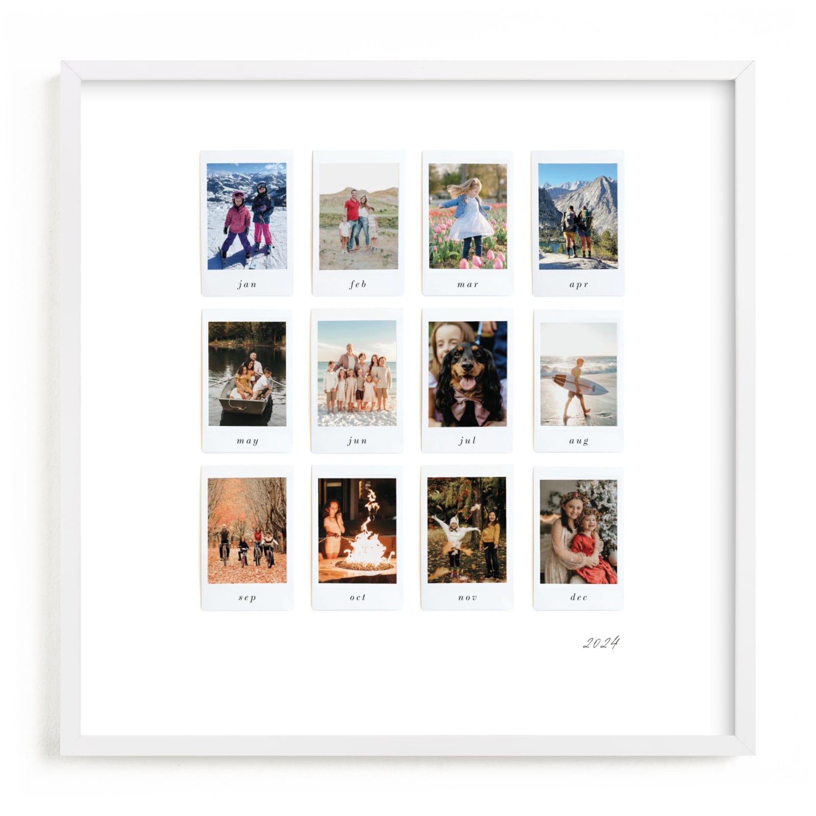 "One Perfect Year" - Custom Photo Art by Olivia Kanaley Inman in beautiful frame options and a variety of sizes.