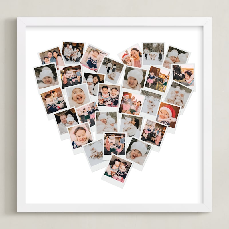 Holiday Heart Snapshot Mix®: Framed Photo by Minted