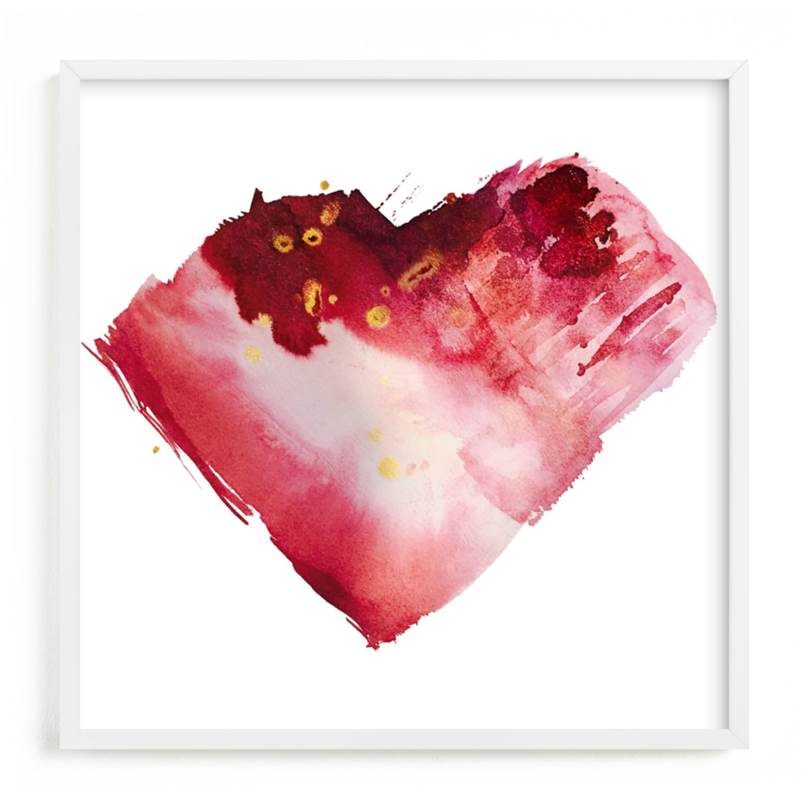 "My Heart Beats" - Art Print by Carole Crohan - CaroleeXpressions in beautiful frame options and a variety of sizes.