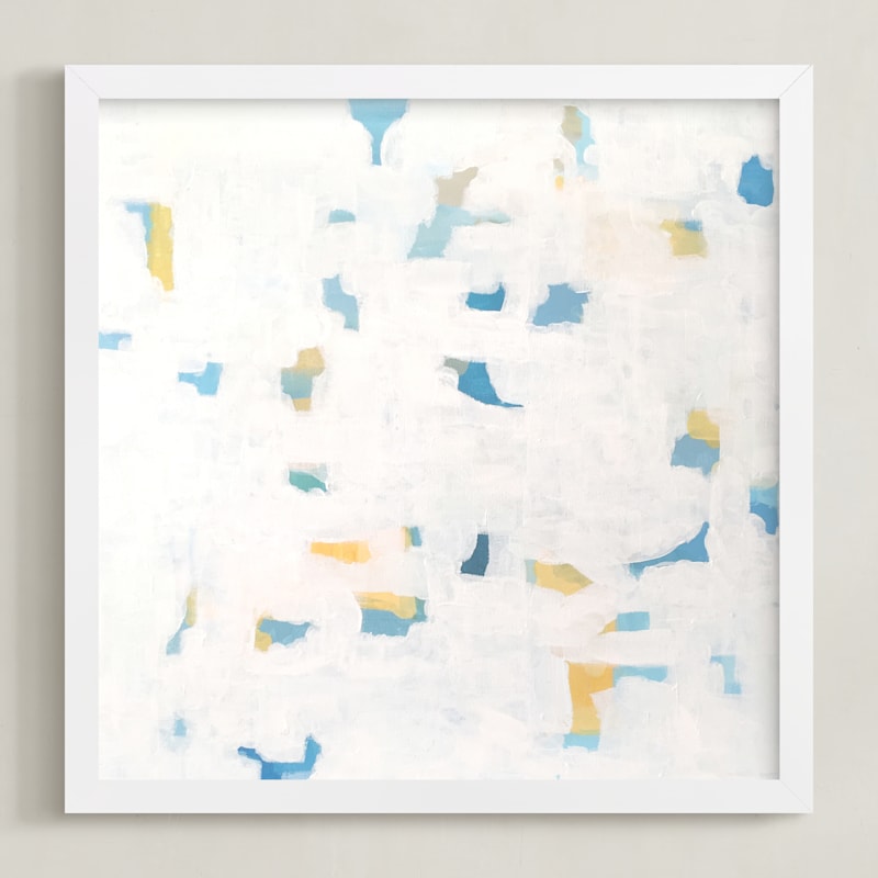 "sunlit blues" - Art Print by tina johnson in beautiful frame options and a variety of sizes.