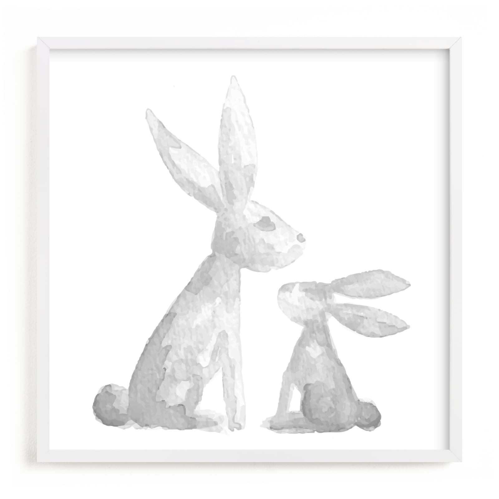 "Sweet Baby Bunny" - Art Print by Jessie Steury in beautiful frame options and a variety of sizes.