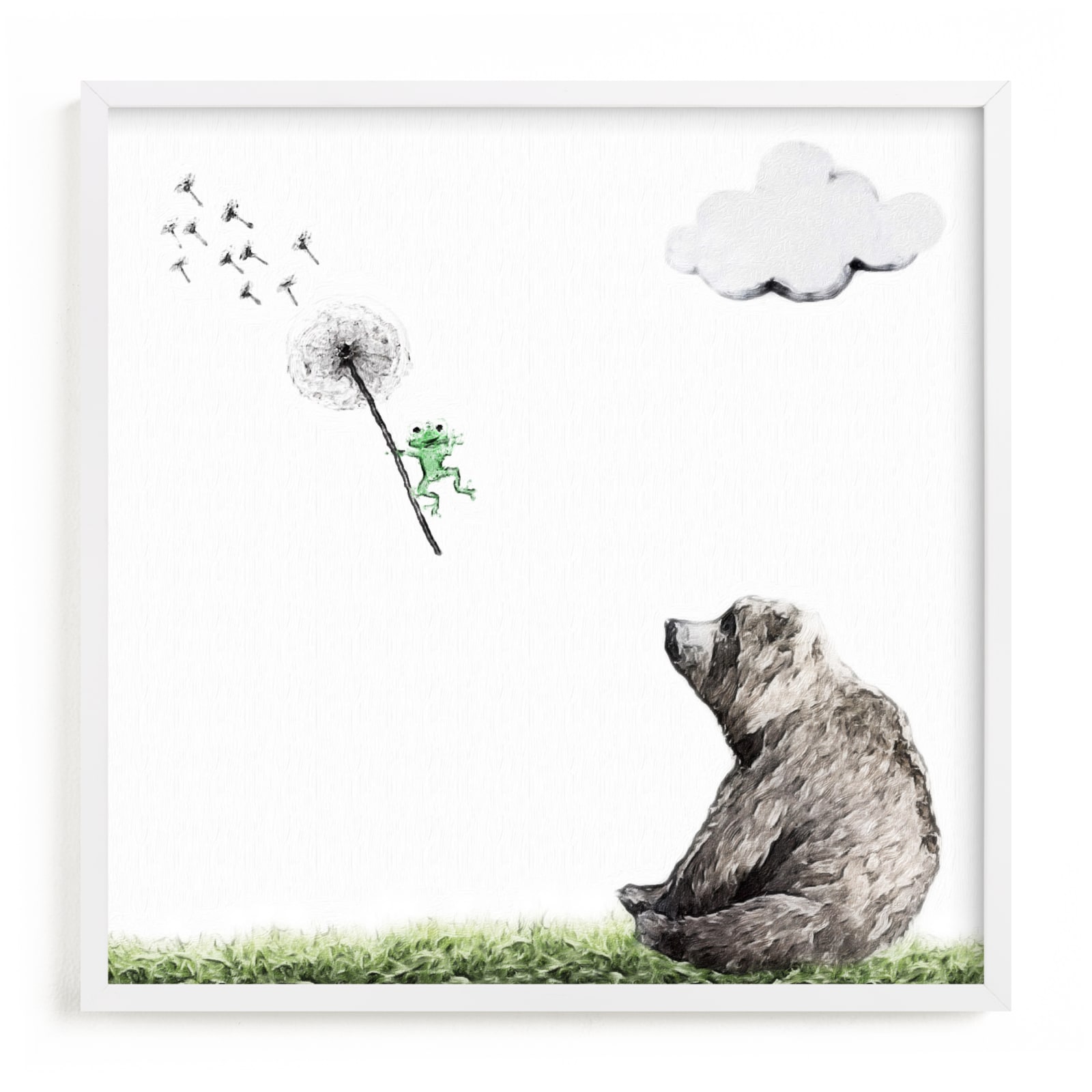 "Chance of rain and random tornado" - Art Print by Maja Cunningham in beautiful frame options and a variety of sizes.
