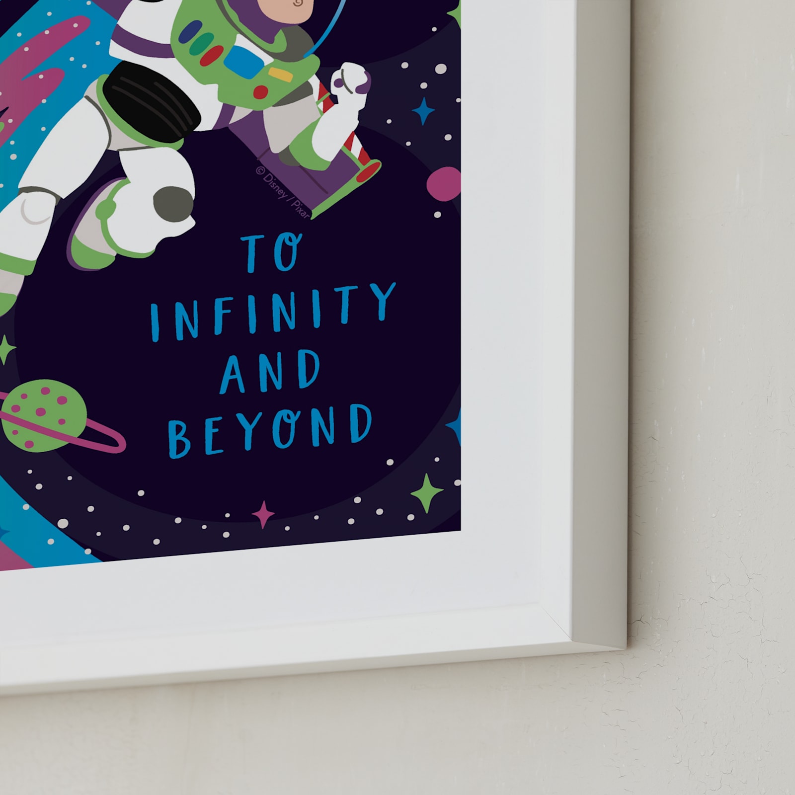 Disney and Pixar Buzz Lightyear Disney Art Prints by Katie Zimpel
