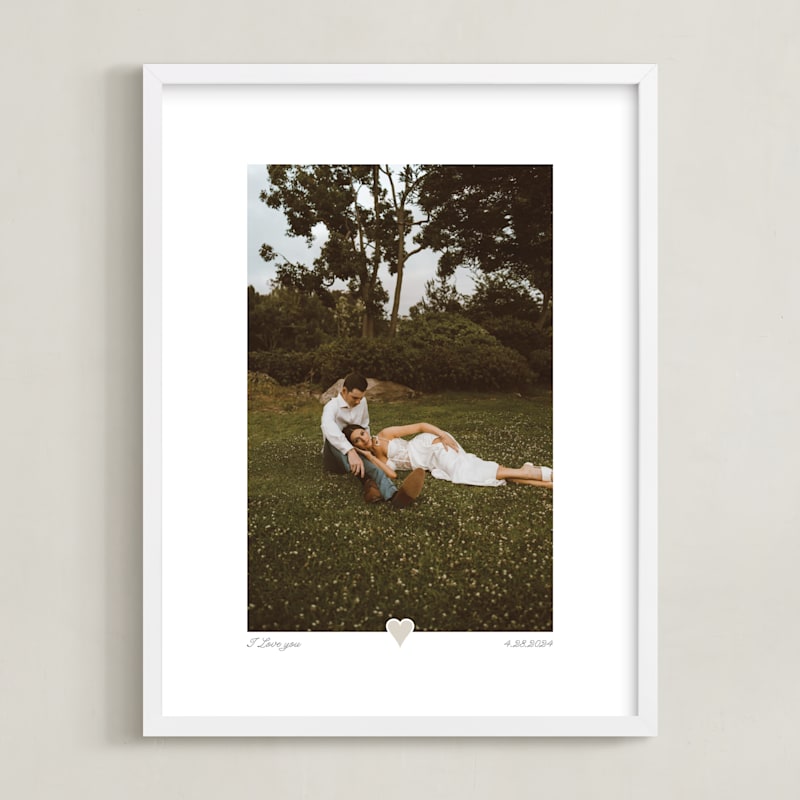 With a Heart: Portrait Framed Photo by Laura Hamm