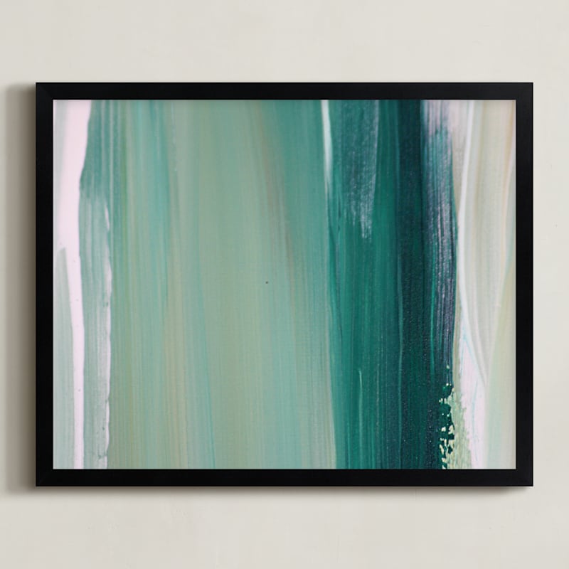 "Emerald Blades" - Limited Edition Art Print by Artsy Canvas Girl Designs in beautiful frame options and a variety of sizes.