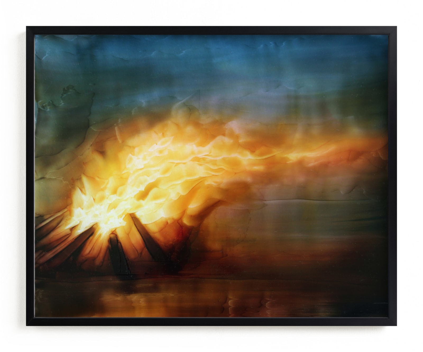 "Dragon Fire" - Art Print by Brian Sostrom in beautiful frame options and a variety of sizes.