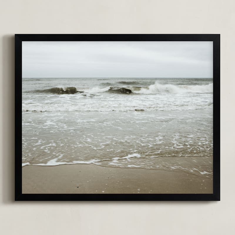 "By the sea - Waves" by Lying on the grass in beautiful frame options and a variety of sizes.