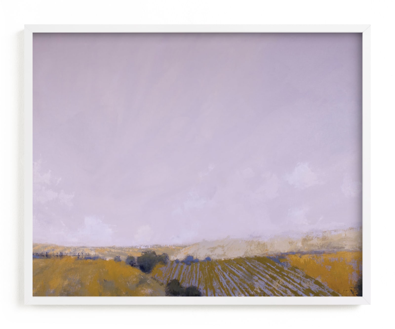 "Patchwork Fields" - Limited Edition Art Print by Kara Schlabaugh in beautiful frame options and a variety of sizes.