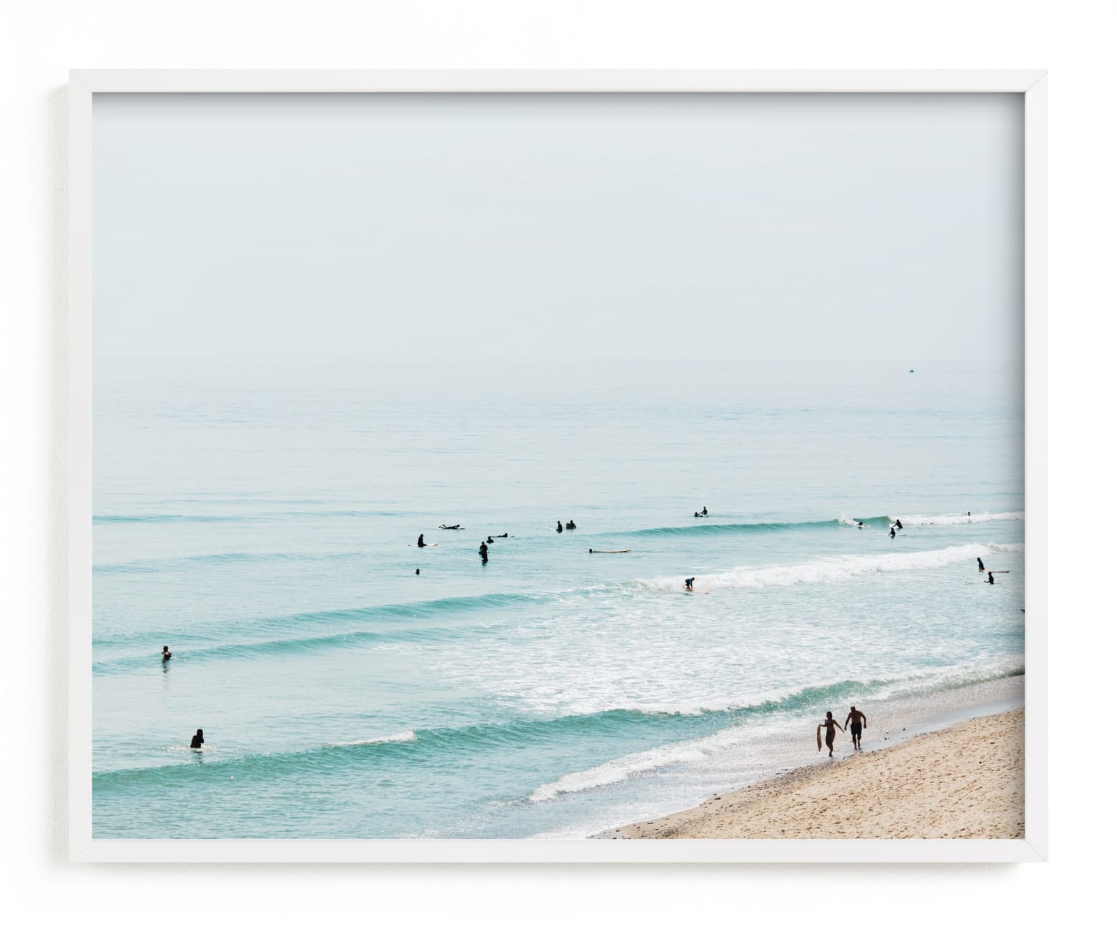 "Beach Summer Blues" - Limited Edition Art Print by Helen Makadia in beautiful frame options and a variety of sizes.