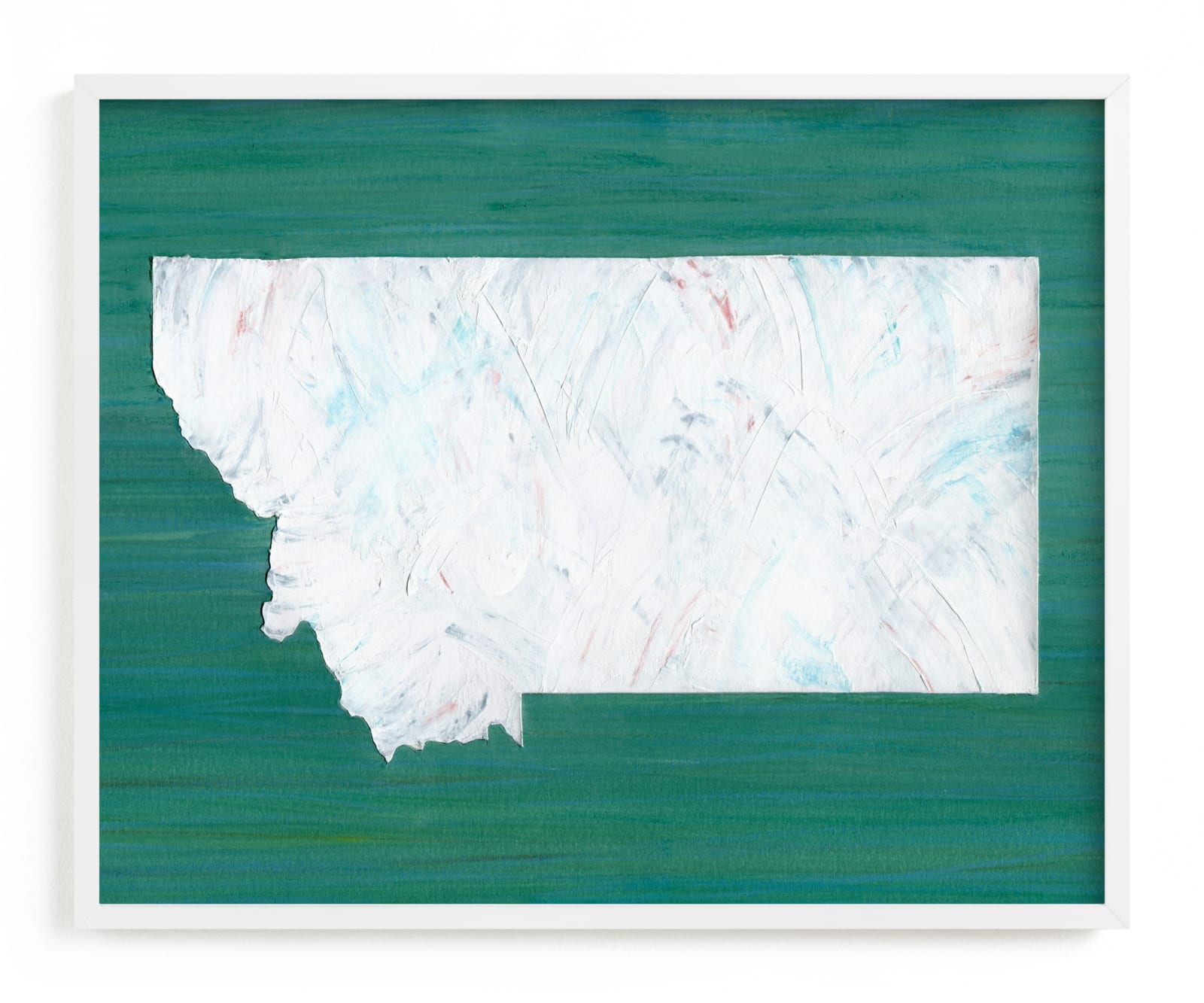 "Montana in Paint" - Art Print by Denise Wong in beautiful frame options and a variety of sizes.