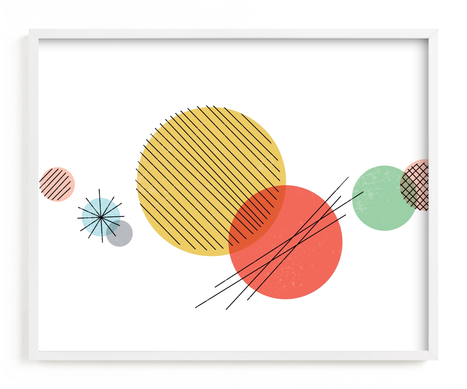 "Wonderful Solar System" - Art Print by Jessie Steury in beautiful frame options and a variety of sizes.