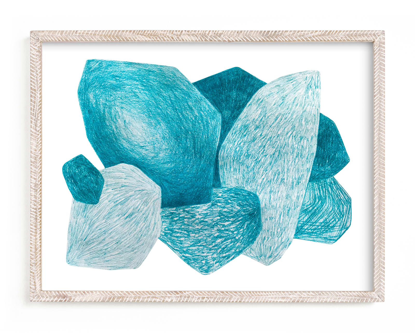 "Sea stones" - Limited Edition Art Print by Emily Kariniemi in beautiful frame options and a variety of sizes.
