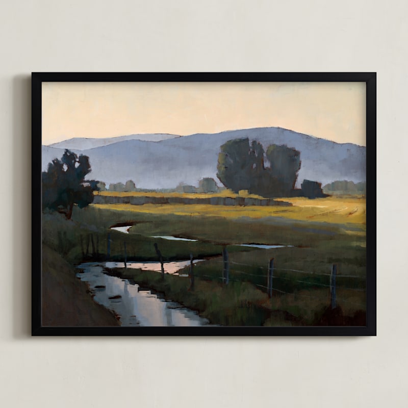 "Peekaboo Stream" - Limited Edition Art Print by Rachel Nelson in beautiful frame options and a variety of sizes.