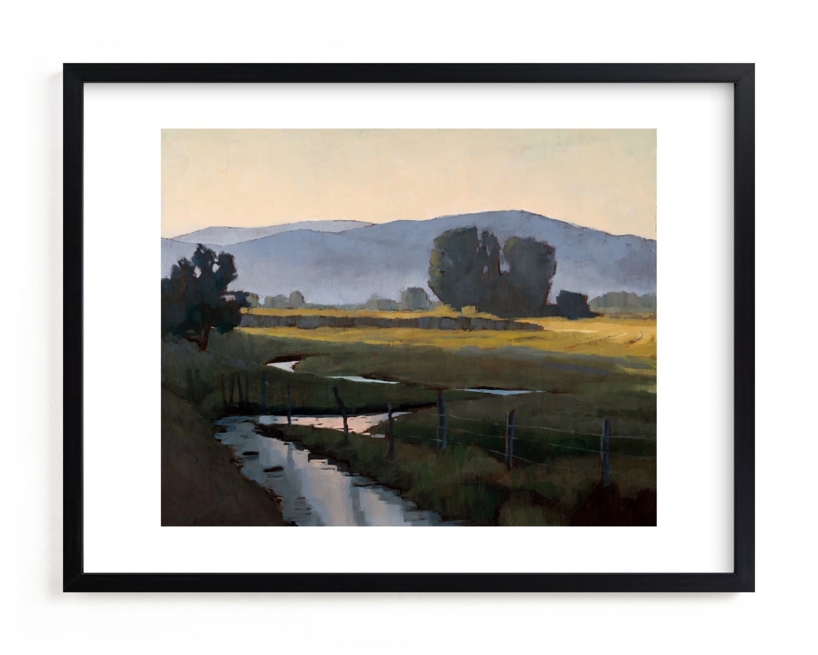 "Peekaboo Stream" - Limited Edition Art Print by Rachel Nelson in beautiful frame options and a variety of sizes.