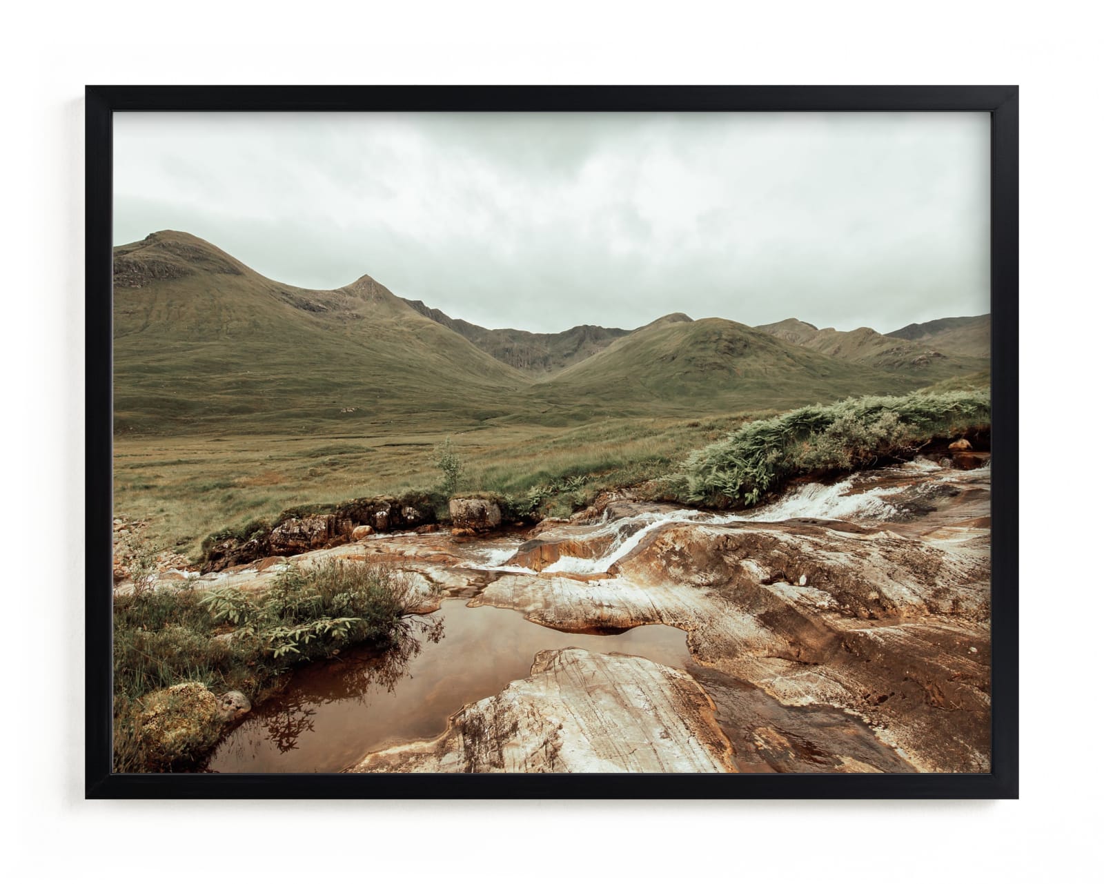 "Scottish Stream" - Limited Edition Art Print by Lisa Moore in beautiful frame options and a variety of sizes.
