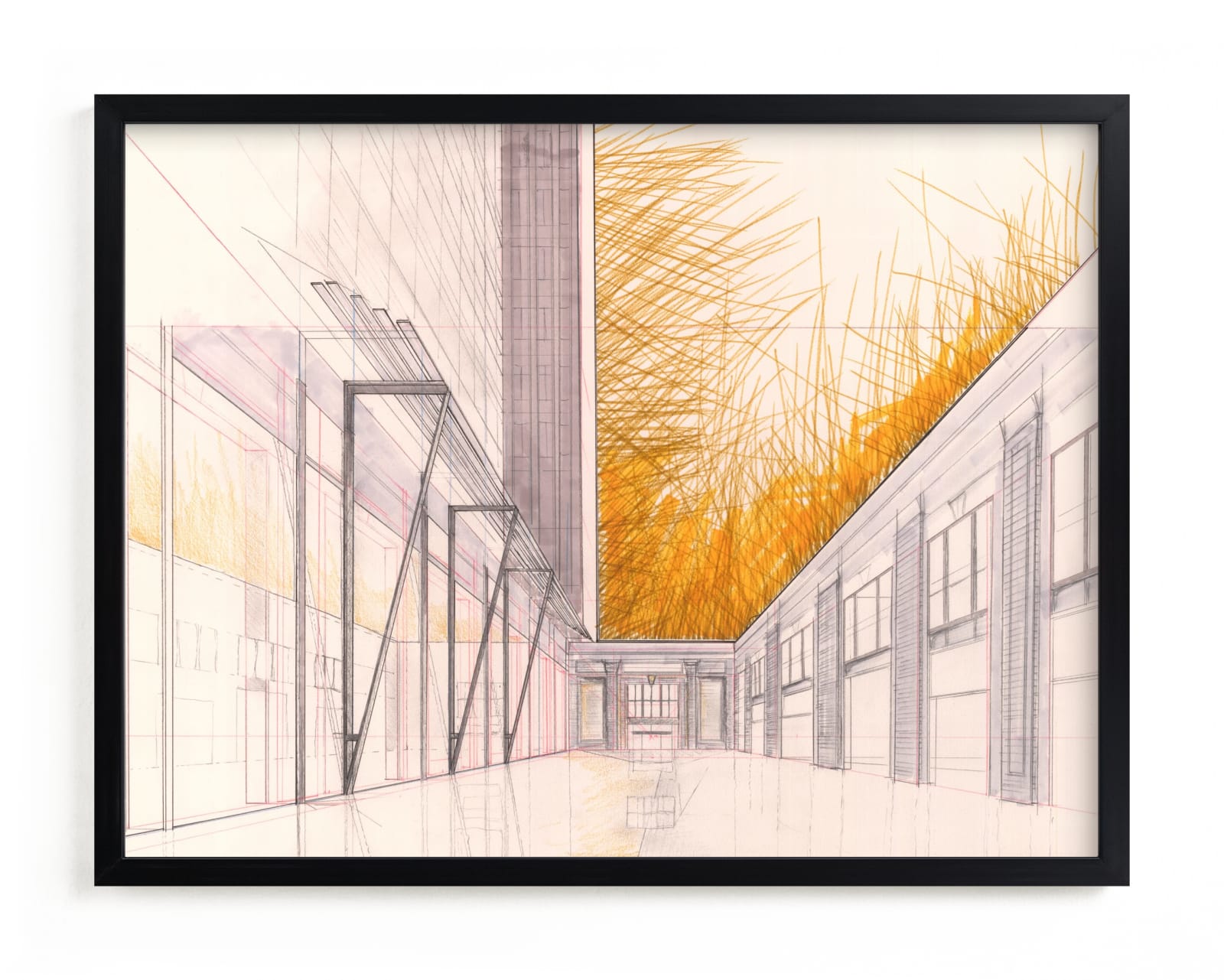 "Concourse" - Limited Edition Art Print by Paul Devitt in beautiful frame options and a variety of sizes.